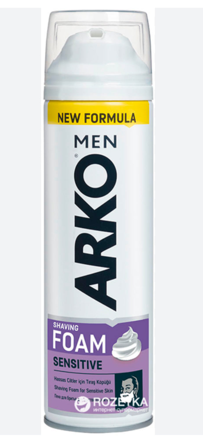 Arko Men Tıraş Köpüğü 200 ml Sensitive