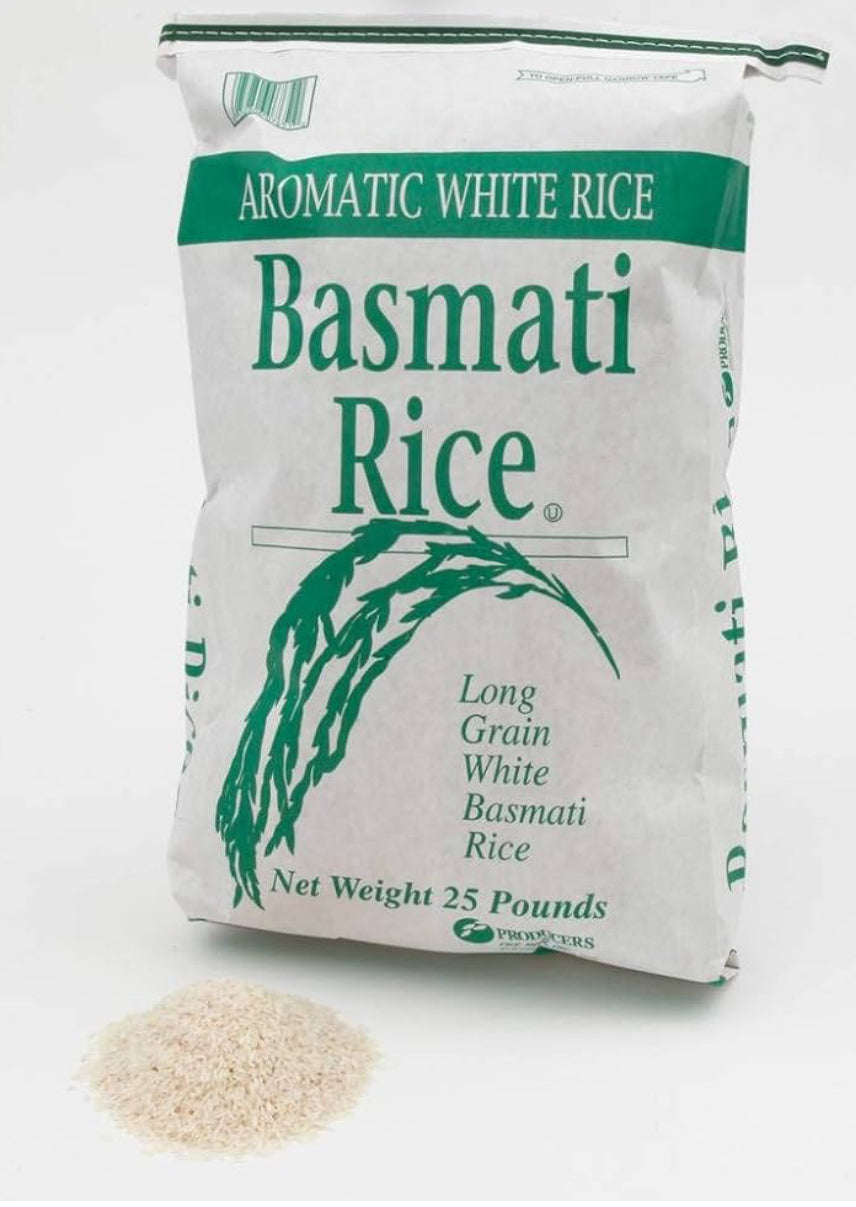 Rice Basmati 25 Pound -- 1 Each (11.34 kg)