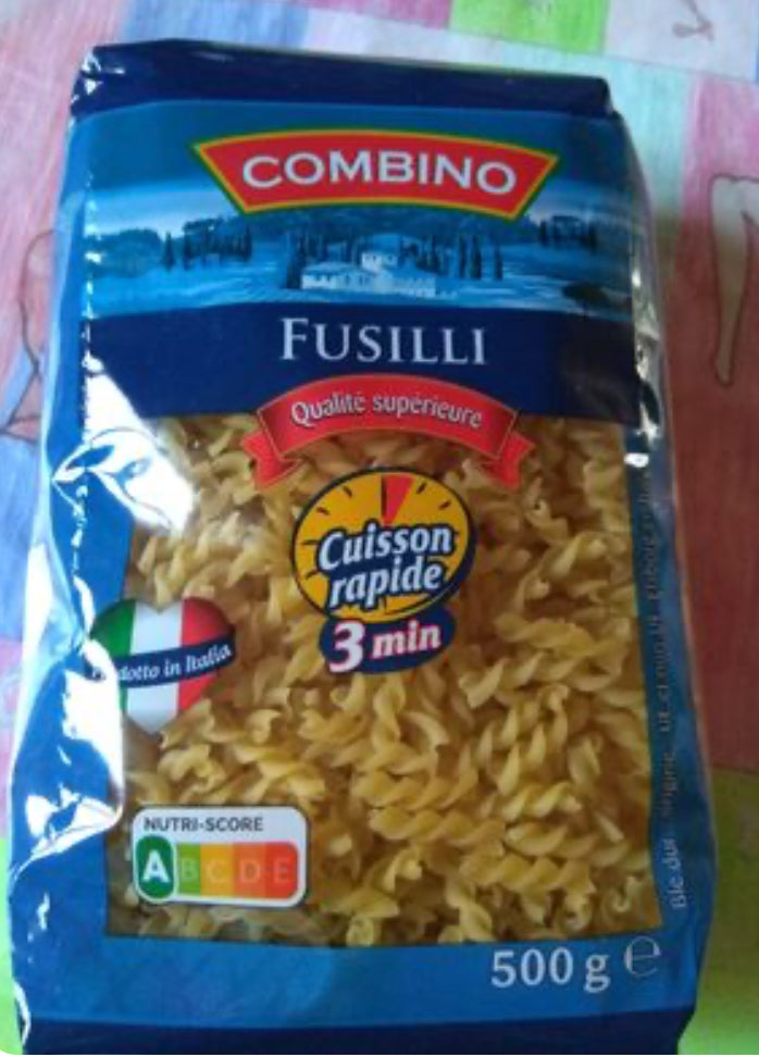 Fusillini cuisson rapide - Combino (500g) DLC: Avril27