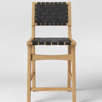 Ceylon Woven Counter Height Barstool Black/Black - Threshold