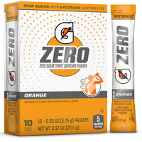 Gatorade Zero Sugar Powder Orange (10pk - 27.5g )DLC: 12 Fév26