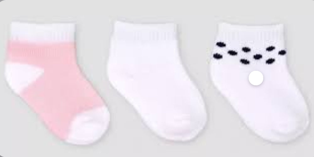 Carter's Just One YouÂ® Baby Girls' 6pk Basic Terry Ankle Socks - 3-12M/ MM
