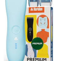 MERIDIAN Premium Trimmer for Men and Women, USB C Charging, Travel Lock, 6 Colors Available, Sky