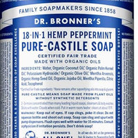 Dr. Bronner's Magic Soaps - Organic Peppermint Castile Dr Bronners Liquid Soap 25 oz/ 739ml