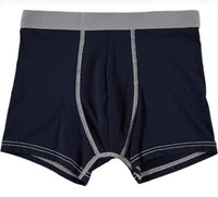 
              American Fit Boxer 2 Pack Briefs, 100% Cotton Black/Gray
            