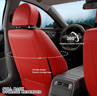 
              SLARY Martha Red Angel Wing Car Seat Covers with Waterproof Nappa Leather for Cars, SUVs, Pick-up Trucks, Universal, Comfortable and Breathable, Full Set, Martha Red
            