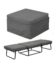 
              Designs4Comfort Folding Bed Ottoman Soft Gray Fabric - Breighton Home
            