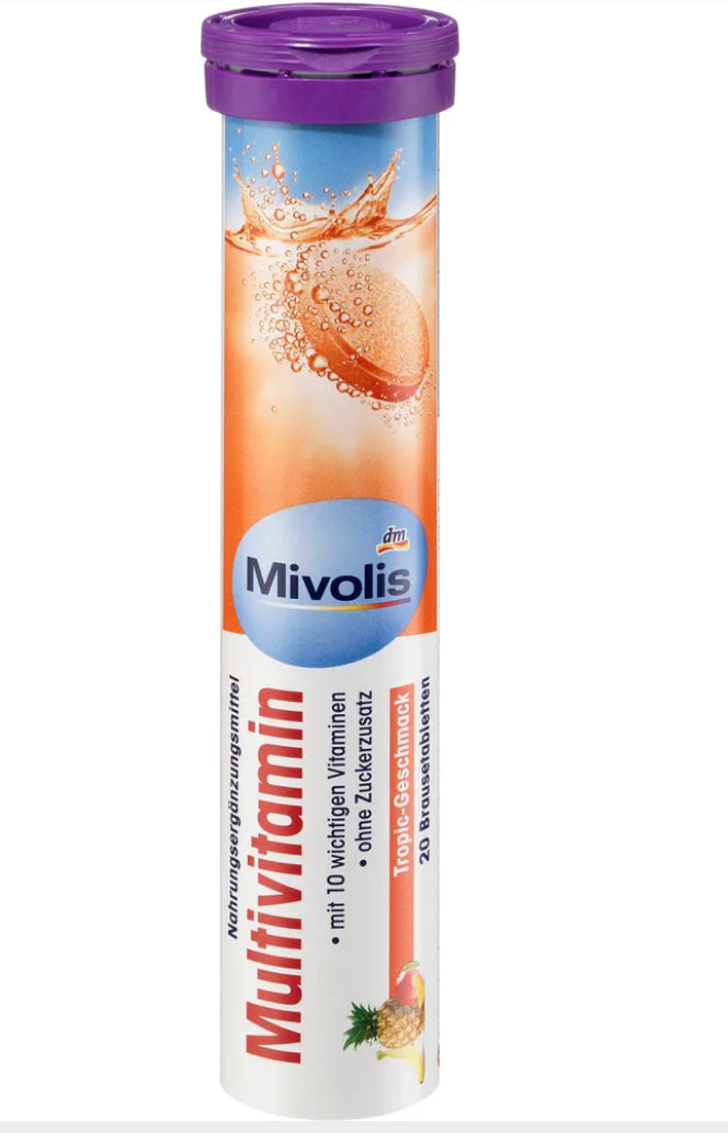 Multivitamines en comprimés effervescents, 20 pcs DLC: Avril27