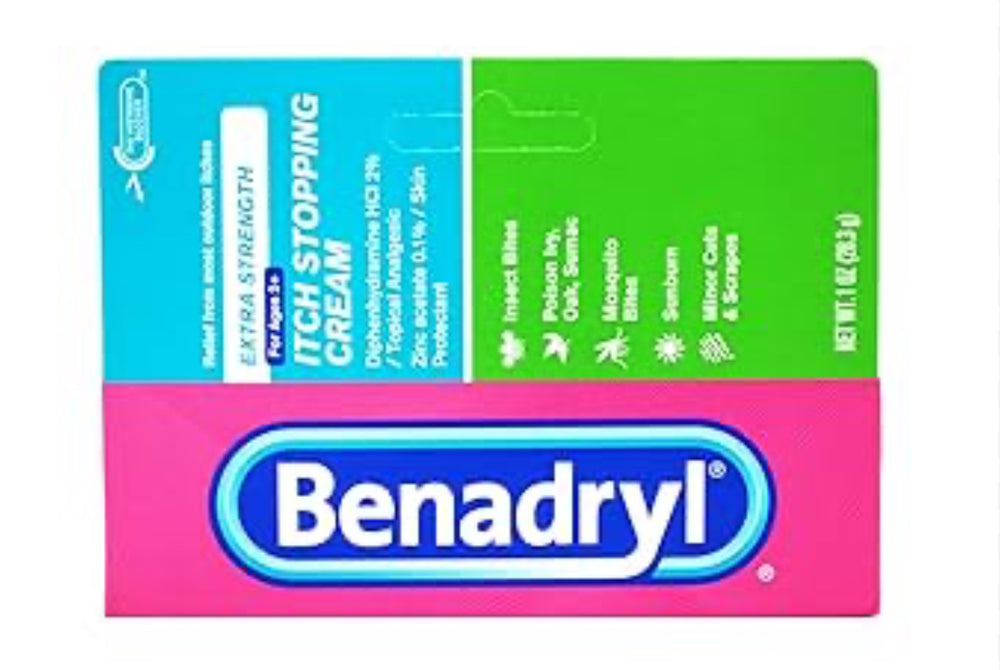 Benadryl Itch Stopping Cream Extra Strength 1 oz DLC: Déc26