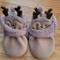 Baby Reindeer Bootie Slippers - Cat & Jack Cream 0-3M
