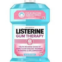 Listerine Gum Therapy Antiplaque & Anti-Gingivitis Mouthwash, ADA Accepted, Glacier Mint, 3 pk./1.5L/ DLC: Janv27
