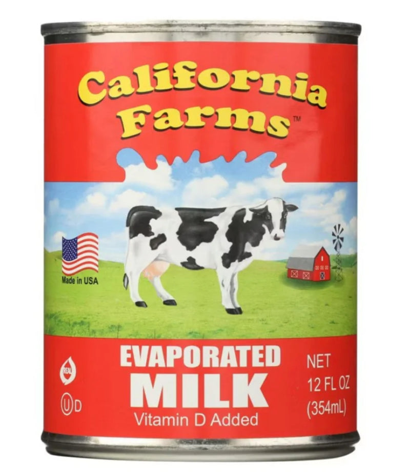 California Farms Evaporated Milk 12 oz (354ml) DLC: Sept25