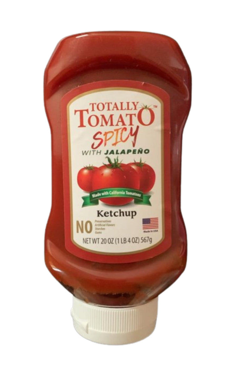 Totally tomato spicy Ketchup, 24 oz. DLC: Mai26