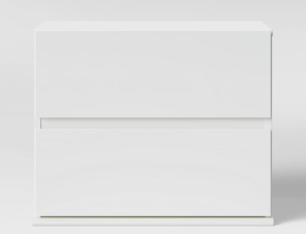 2 Drawer Modular Nightstand White - Room Essentials