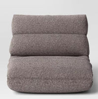 
              Tufted Baffled Foam Lounge Dorm Chair Gray - Room Essentials: Upholstered Accent, No Assembly Required
            