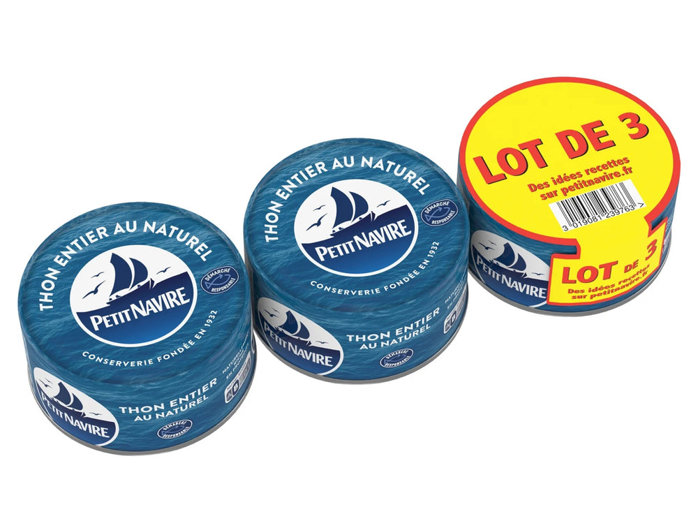 Thon entier au naturel démarche responsable PETIT NAVIRE DLC: 01 Août25