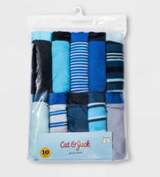 
              Boys' 10pk Striped Boxer Briefs - Cat & Jack M/ MM
            