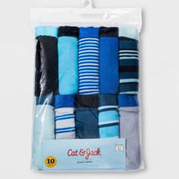 Boys' 10pk Striped Boxer Briefs - Cat & Jack M/ MM