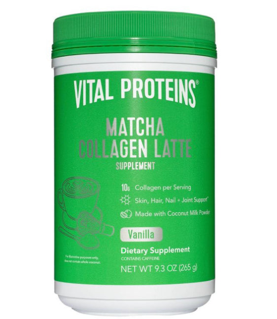 Vital Proteins Matcha Latte Vanilla Canister - 9.3oz (265g) DLC: 15 Août25