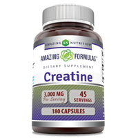 Amazing Formulas Creatine Monohydrate | 3000 Mg Per Serving | 180 Capsules DLC: 07/2027