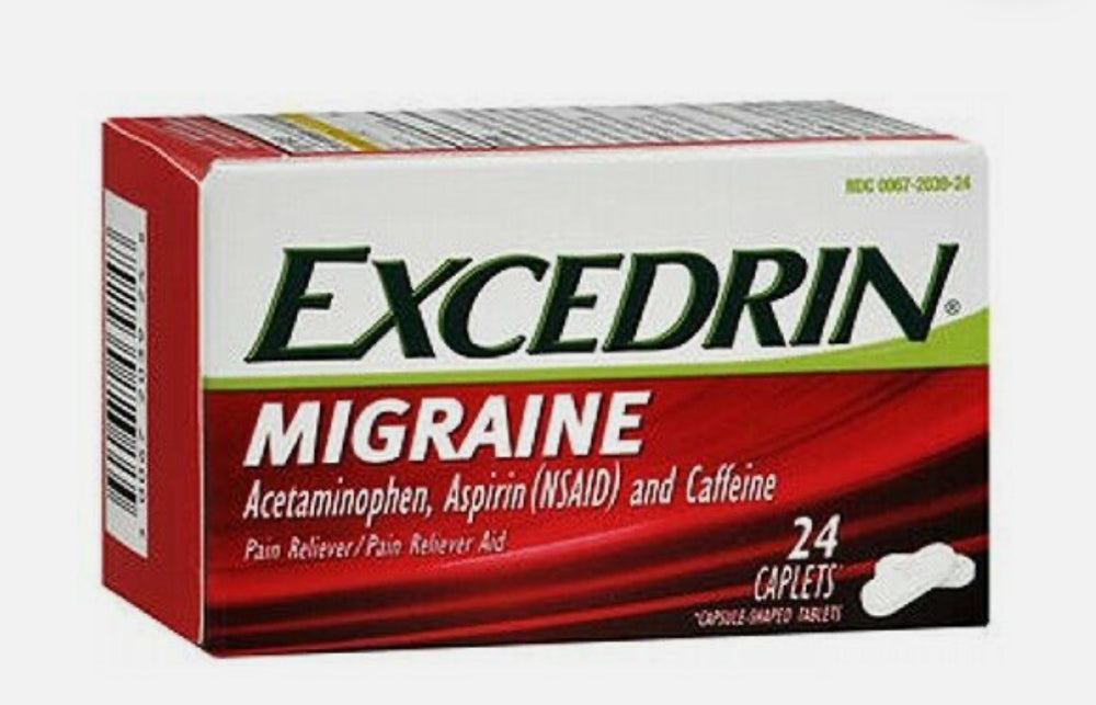 Excedrin Migraine Caplets 24 Caps By Excedrin DLC: Janvier 2027