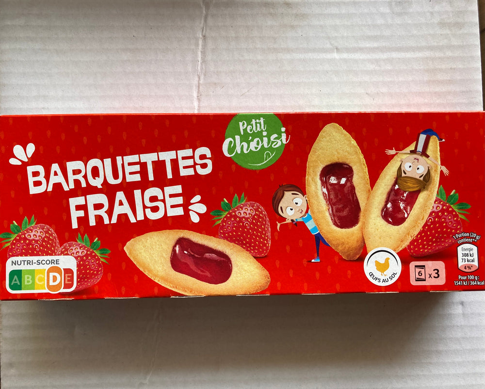 Barquettes Fraise 120g DLC: Avril25