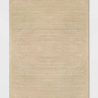 7'x10' Natural Woven Rectangular Outdoor Area Rug Heathered Cream - Threshold™