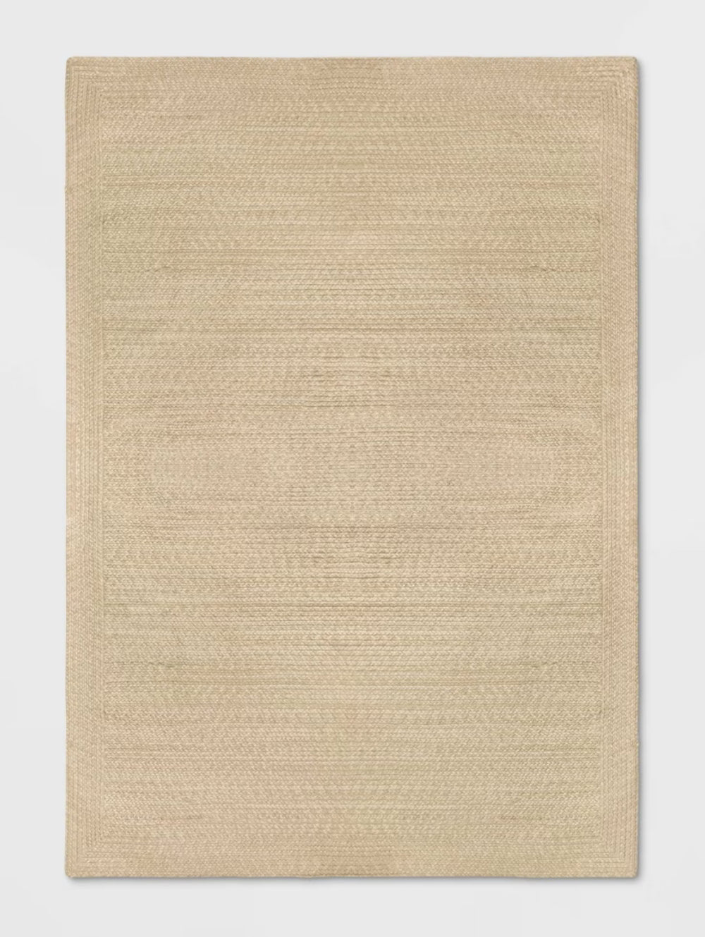 7'x10' Natural Woven Rectangular Outdoor Area Rug Heathered Cream - Threshold™