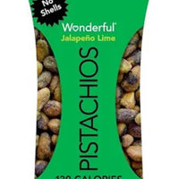 WONDERFUL - NO SHELL PISTACHIOS JALAPENO LIME 0.75oz (21g) DLC: Jui26