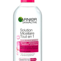 Eau Micellaire Tout En 1 Peaux Mixtes À Grasses GARNIER
Le flacon de 400ml