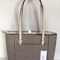 NEUF AVEC ÉTIQUETTES ~ SAC FOURRE-TOUT CALVIN KLEIN AVEC SAC À MAIN AMOVIBLE ET