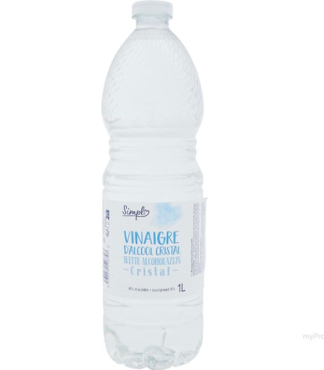 Vinaigre D’alcool Cristal 8% d’Acidité 1L