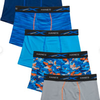 Hanes Boys' 5pk X-Temp Boxer Briefs - Red M