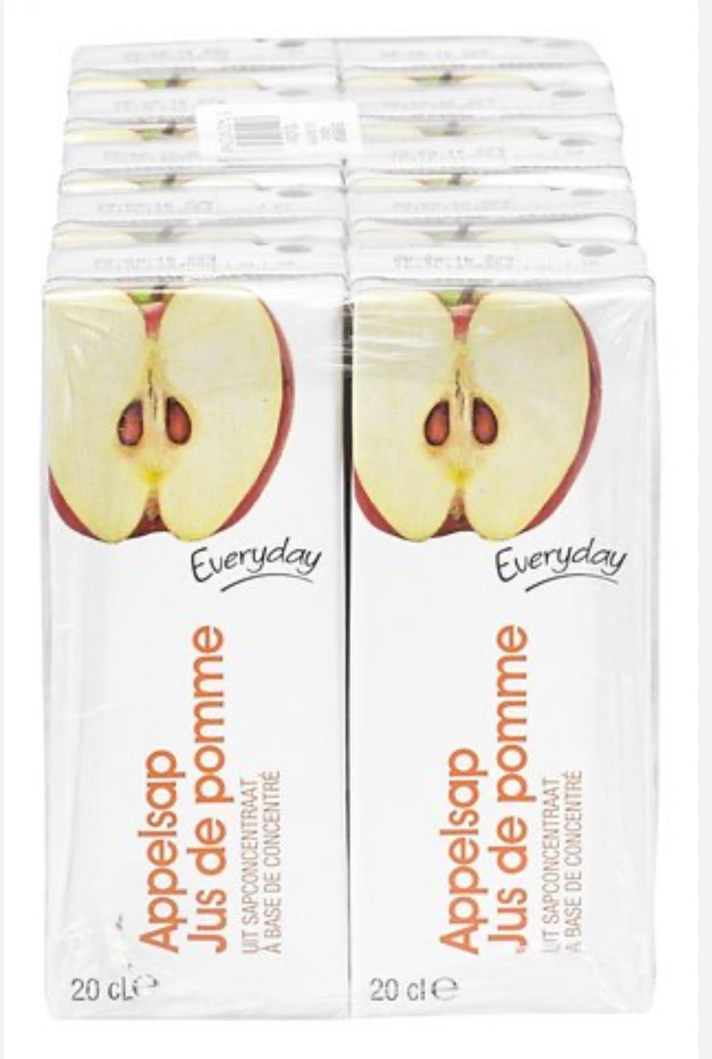 Jus de pomme – Colruyt everyday – 10 jus de 20cl DLC: Juin26