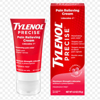 Tylenol Maximum Strength 4% Lidocaine Pain Relieving Cream for Back, Knee & Joints - Penetrating, Fragrance Free, 4oz (113g) DLC: Oct25