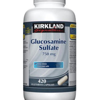 Kirkland Signature Glucosamine Sulfate 750mg 420 vegetarian capsules DLC: Juillet27