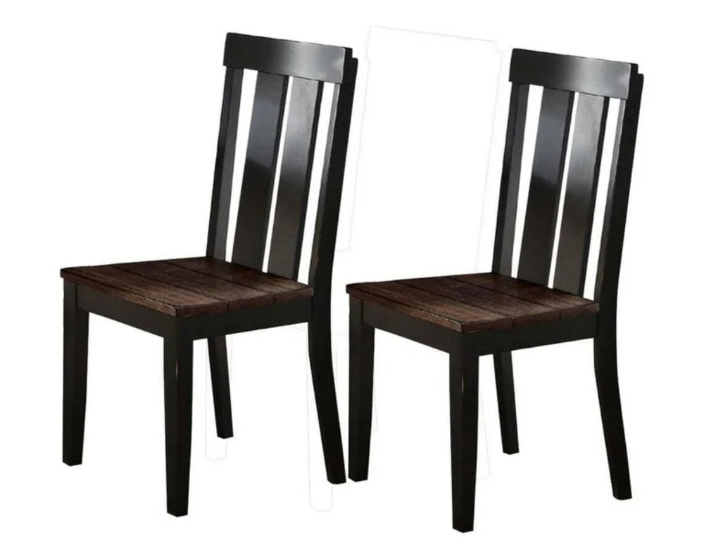 Bloomington Dining Chairs Black And Cherry (Set Of 2) - Boraam: Rubberwood, Comfort Backrest, 250lbs LPEU853282