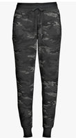 
              Athletic Work Black Camo Pantalones de jogging suaves para mujer, Camo Negro Size XL/XG
            