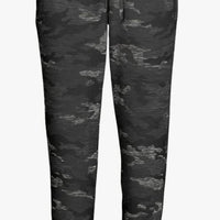 Athletic Work Black Camo Pantalones de jogging suaves para mujer, Camo Negro Size XL/XG