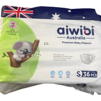 Aiwibi SERVIETTES HYGIENIQUES ULTRA ABSORBANT 100% COTON (size 2) S 36pcs