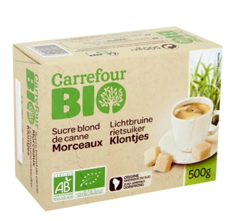 Sucre Blond de Canne Morceaux Bio CARREFOUR BIO
(500g)