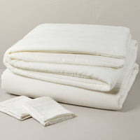 Fine Stripe Duvet & Sham Set Twilight Taupe/Sour Cream - Hearth & Hand™ with Magnolia