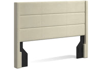 
              Glenwillow Home Pax Sleak Wingback Upholstered Headboard, Stone, Full/Queen
            