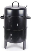 
              BBQ Grill Barrel 3 in 1, Smoker Grill Smoker Charcoal Grill, Ø40 x 84 cm, Multifunctional Grill, Adjustable Air Nozzle and Thermometer for Smoking, Smoking, Grilling and Outdoor Cooking
            