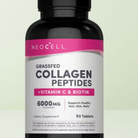 Grassfed Collagen Peptides + C & Biotin, 90 Caplets DLC: Oct26