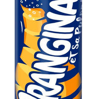 ORANGINA Boisson gazeuse à la pulpe de fruits jaunes boîte 100ml DLC: Nov25