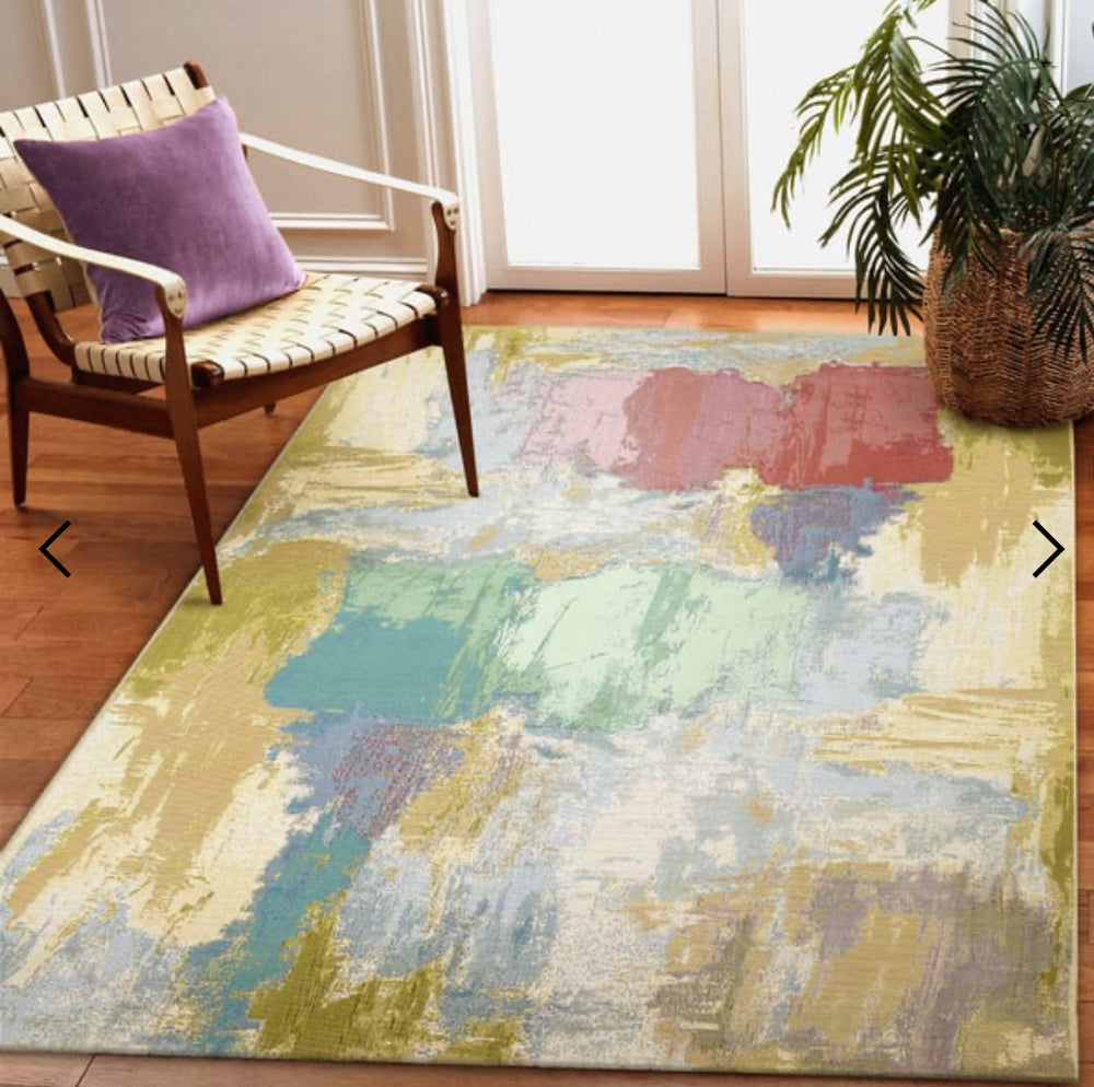 Liora Manne Marina Watercolor Indoor Outdoor Area Rug Pastel (2m x 1m60)