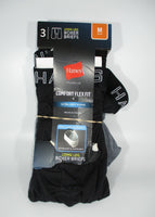 
              Hanes Premium Men's Long Leg Boxer Briefs with Anti Chafing Total Support Pouch 3pk - Black/Gray/ Size M
            