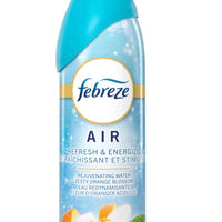 Febreze Air Freshener & Energize Rejuvenating Water Zesty Orange Blossom Air (250g)