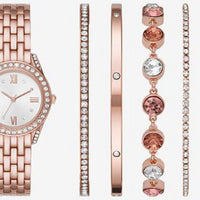 Ladies Sets Womens Crystal Accent Rose Goldtone 6-pc. Watch Boxed Set Fmdjset313 | One Size | Watches Watch Boxed Sets | In A Gift Box|Analog|Crystal Accent|Quick Ship